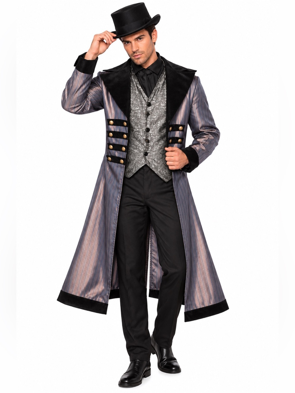 NWT Western Badlands Gambler Men’s Trench Coat One Size
